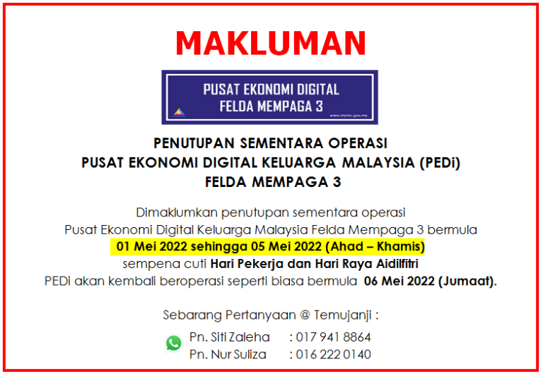 notis penutupan raya2022